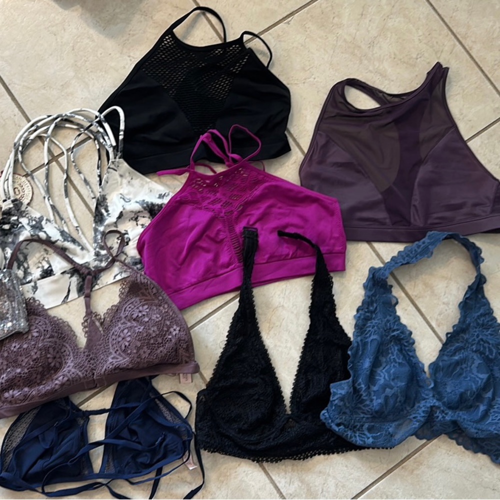 Bundle of 8 Victoria Secret Bralettes , sports bra and bras and 2 others
